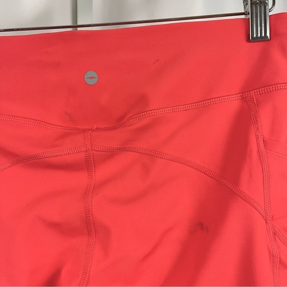 Avia Large Neon Bright Deep Side Pockets Crop Workout Leggings Yoga Running Gym - Picture 7 of 10